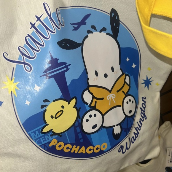 Sanrio Pochacco Tote Bag Seattle Washington Exclusive Version - Picture 1 of 2